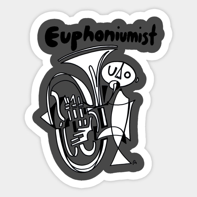 Euphoniumist (Male) by Pollux Sticker by WorldofPollux